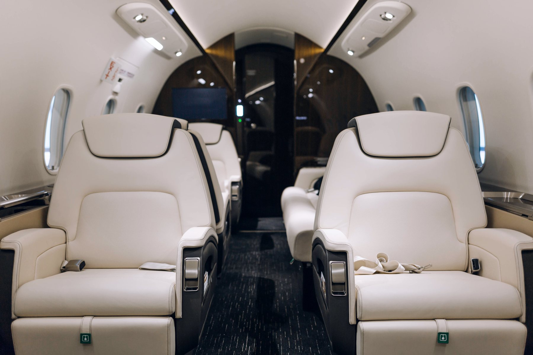Private jet cabin